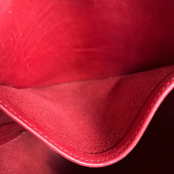 Vintage coach Helen's legacy small duffel bucket back style 9953 red leather y2k - Picture 11 of 11